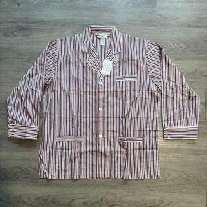 Vintage Christian Dior Monsieur Pajama Shirt XL NWT Striped Deadstock Luxury